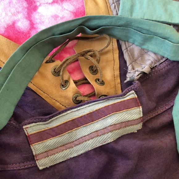 Early 2000s Thrifted Multi-Fabric Top - Picture 8 of 8